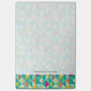 Triangles pattern post-it notes