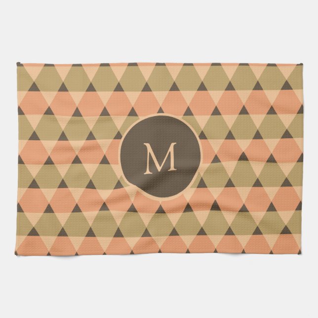 Triangles Pattern Tea Towel (Horizontal)