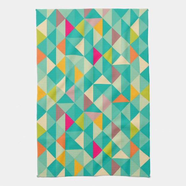 Triangles pattern tea towel (Vertical)