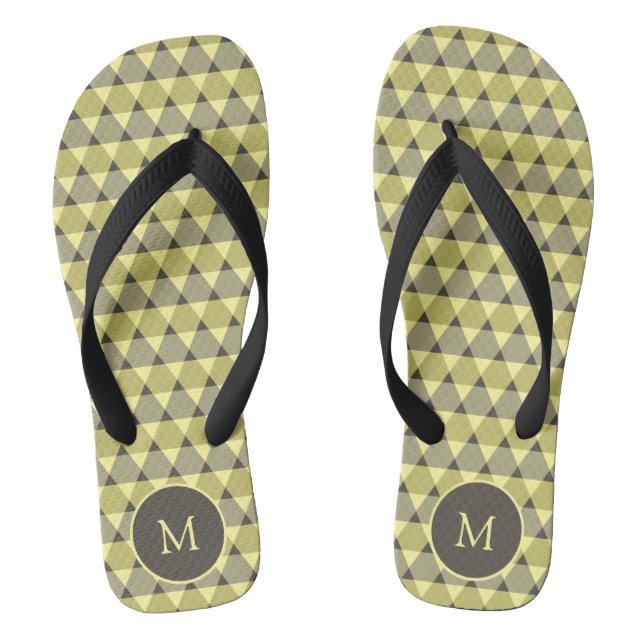Triangles Pattern Thongs (Footbed)