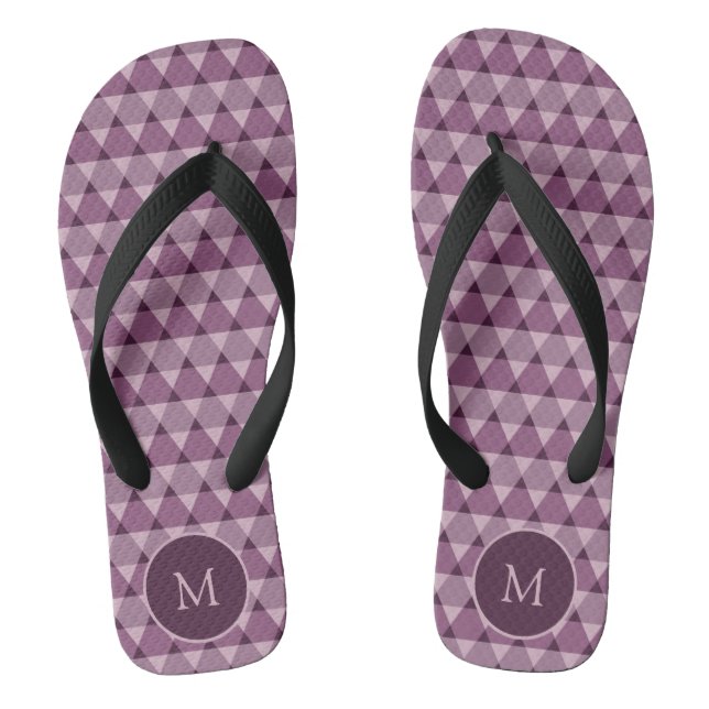 Triangles Pattern Thongs (Footbed)