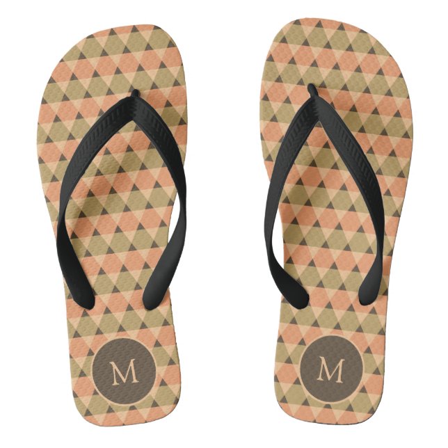 Triangles Pattern Thongs (Footbed)