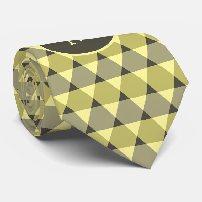 Triangles Pattern Tie (Rolled)