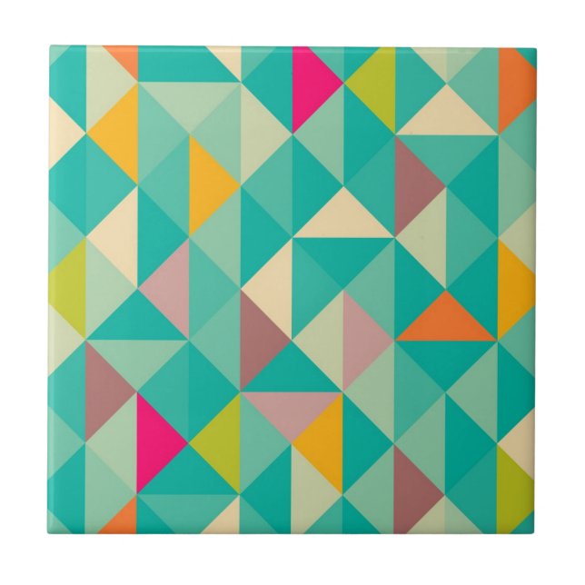 Triangles pattern tile (Front)