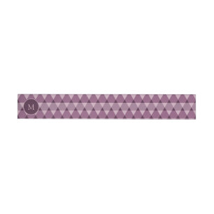 Triangles Pattern Wraparound Address Label