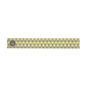 Triangles Pattern Wraparound Address Label