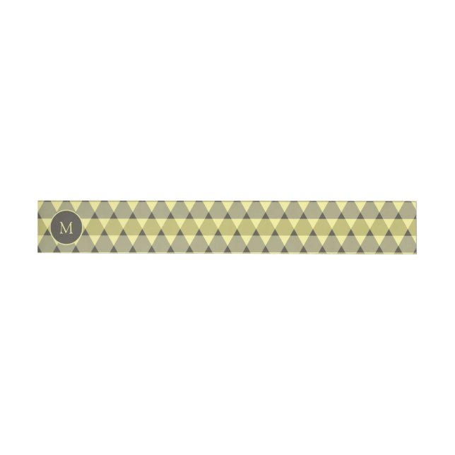 Triangles Pattern Wraparound Address Label (Individual)