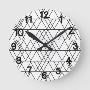 Triangles  round clock