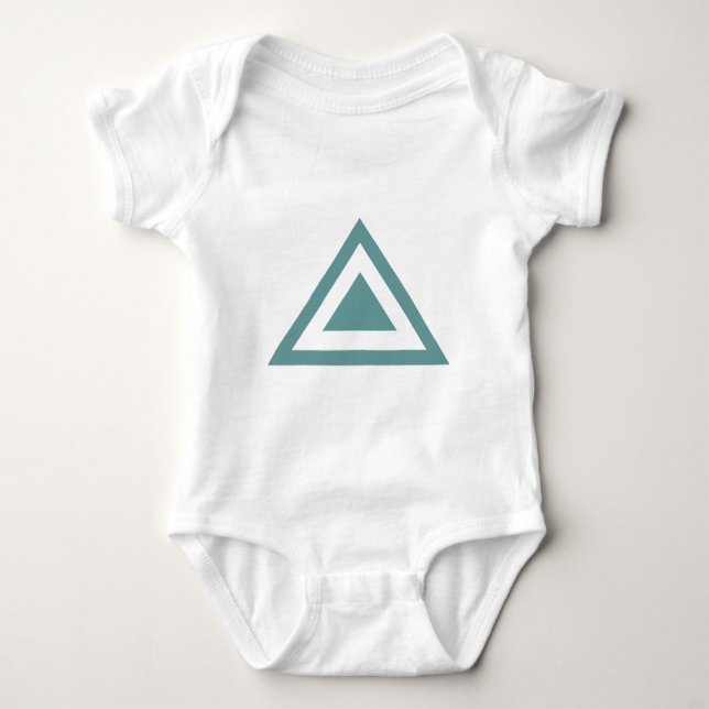 Triangular Arrow 01 Baby Bodysuit (Front)