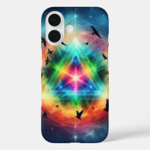 Triangular Cosmic Energy iPhone 16 Case