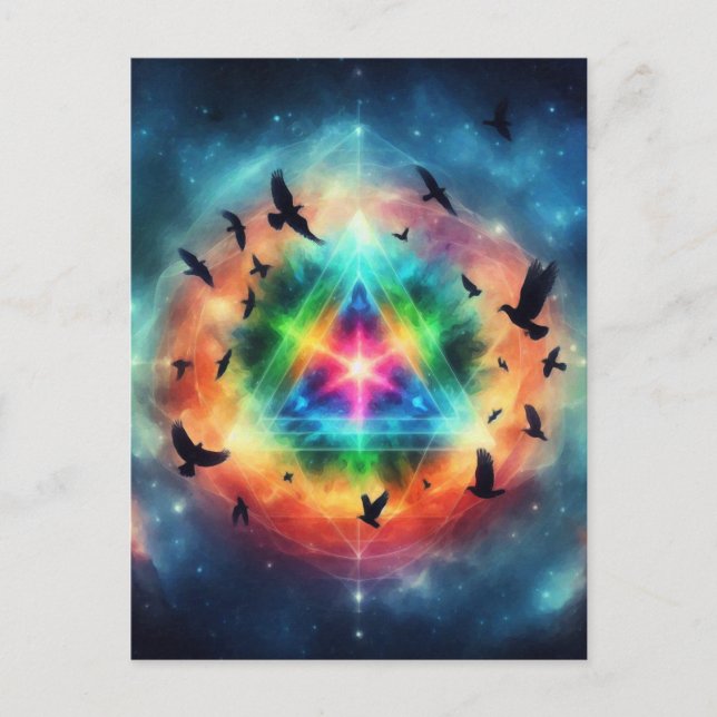 Triangular Cosmic Energy Postcard (Front)