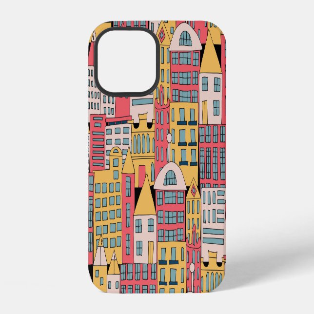 Triangular Geometric: Colourful Abstract Backgroun iPhone Case (Back)