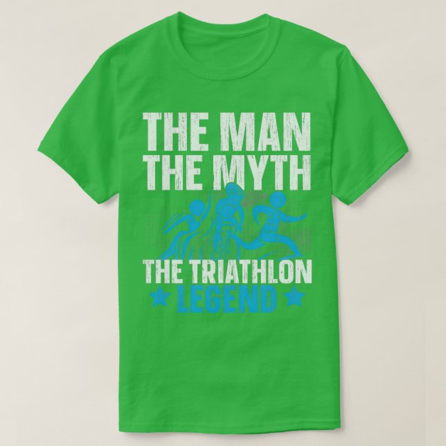Triathle Triathle Triathlon Swim Run Bicycle Ride  T-Shirt (Design Front)