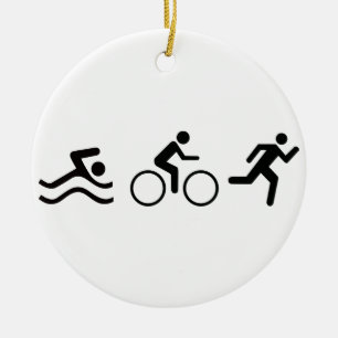 Triathlete Ceramic Ornament