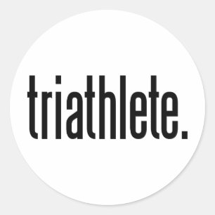 Triathlete. Classic Round Sticker
