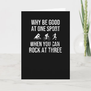 Triathlete Gifts Endurance Sports Triathlon Lover Card