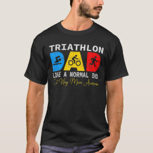 Triathlete Triathlon Swimming Biking Running Marat T-Shirt