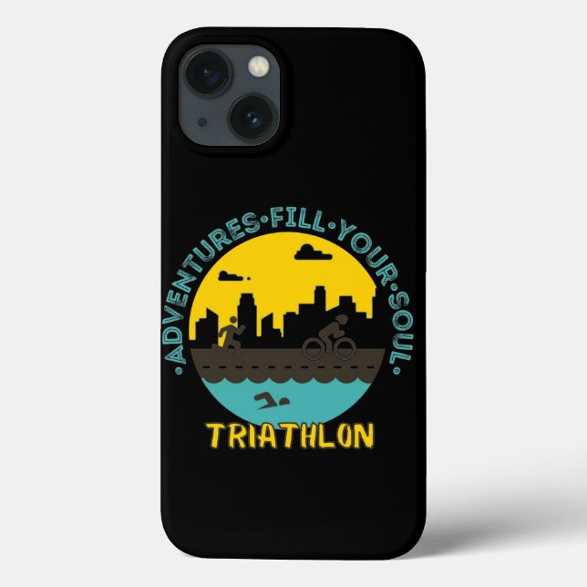 Triathlon. Adventure fill your soul   Case-Mate iPhone Case (Back)