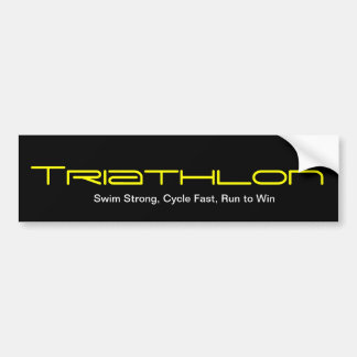 Triathlon Bumper Sticker