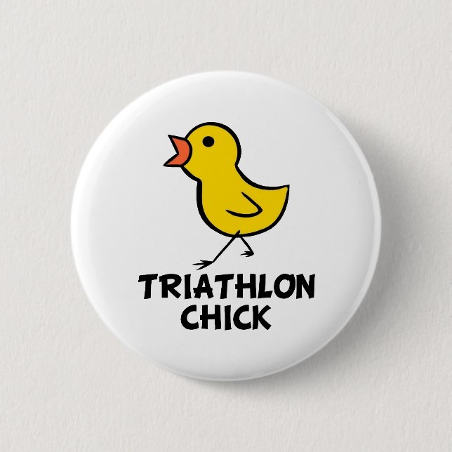 Triathlon Chick Button (Front)