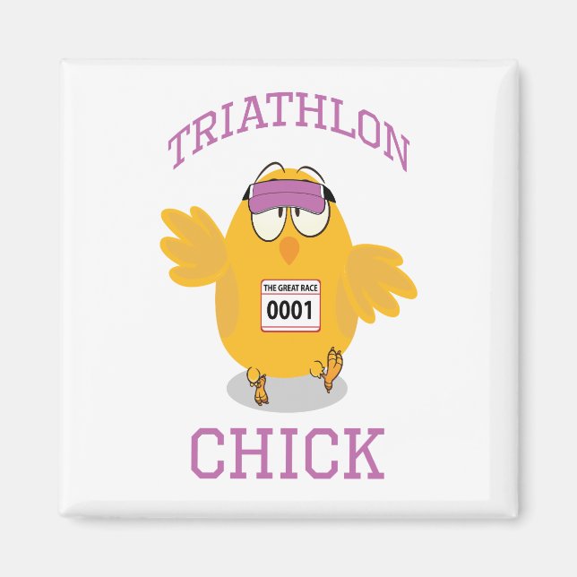 Triathlon Chick Magnet (Front)