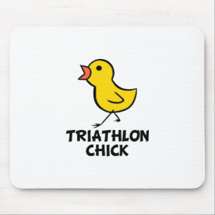 Triathlon Chick Mousepad