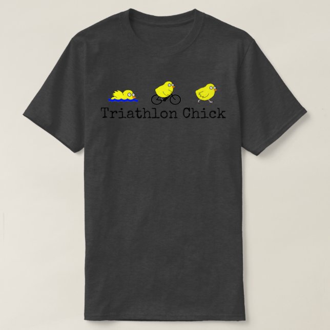 Triathlon Chick  T-Shirt (Design Front)