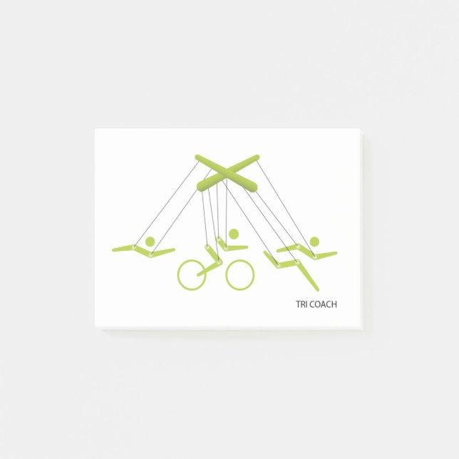 Triathlon coach, Triathlon trainer Post-it Notes (Front)