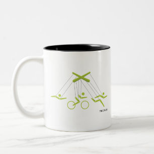 Triathlon coach, Triathlon trainer Two-Tone Coffee Mug