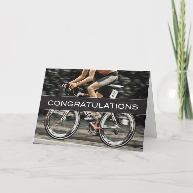 Triathlon - Congratulations Card (Front)