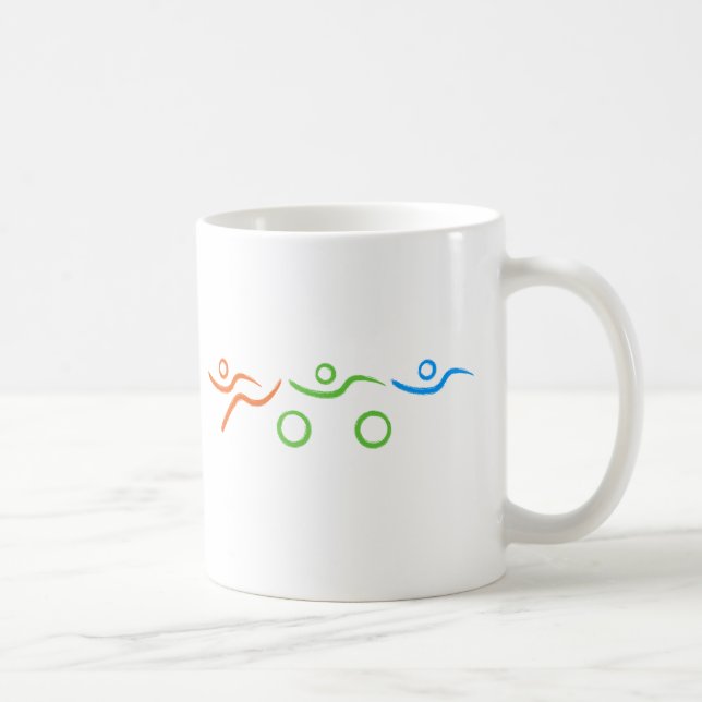 Triathlon cool and unique design coffee mug (Right)