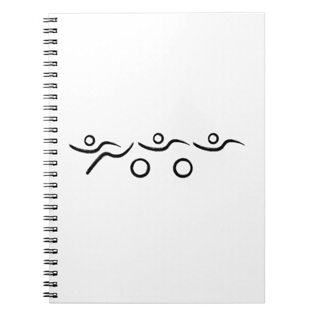 Triathlon cool and unique design notebook (Front)