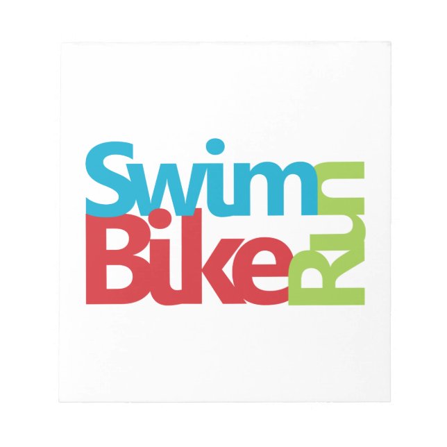 Triathlon cool and unique design notepad (Front)