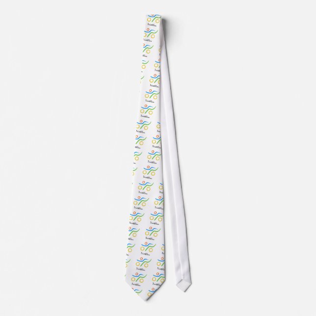 Triathlon cool and unique design tie (Front)