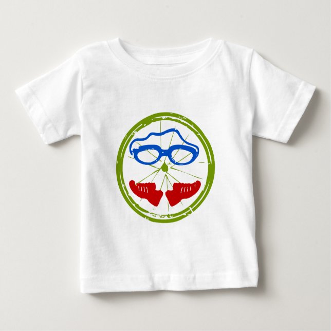 Triathlon cool artistic design baby T-Shirt (Front)