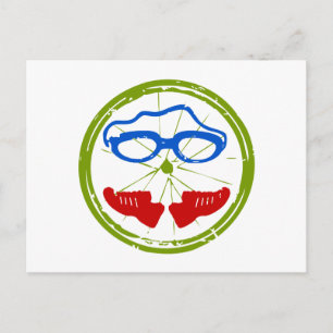 Triathlon cool artistic design postcard