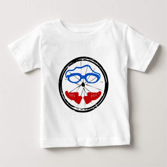 Triathlon cool artistic logo baby T-Shirt (Front)