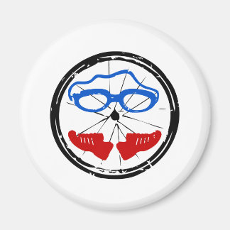 Triathlon cool artistic logo magnet