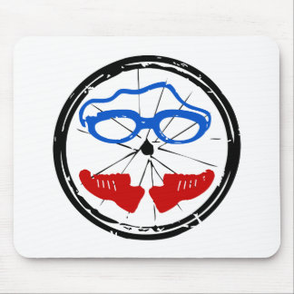Triathlon cool artistic logo mouse pad