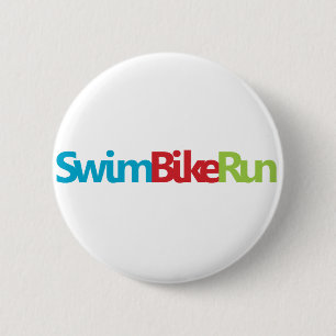 Triathlon Cool Design 6 Cm Round Badge