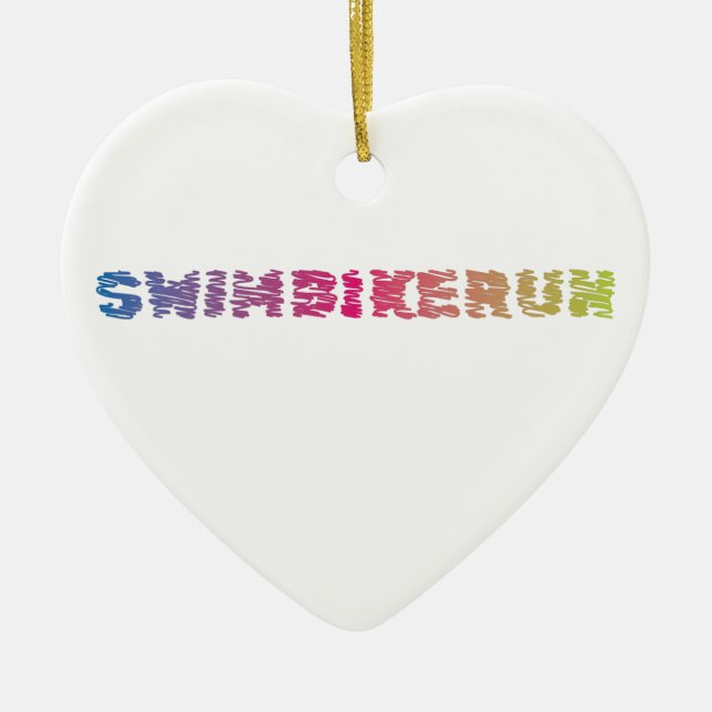 Triathlon cool design ceramic ornament (Front)