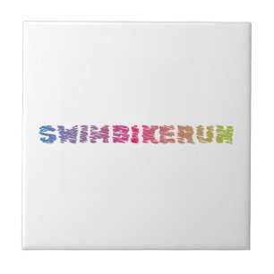 Triathlon Cool Design Ceramic Tile
