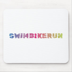 Triathlon cool design mouse pad
