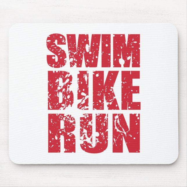 Triathlon cool design mouse pad (Front)