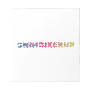 Triathlon cool design notepad