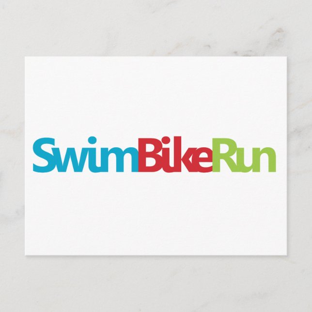 Triathlon Cool Design Postcard (Front)