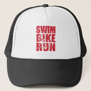 Triathlon cool design trucker hat