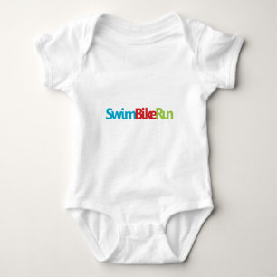 Triathlon cool logo for all sport lovers baby bodysuit