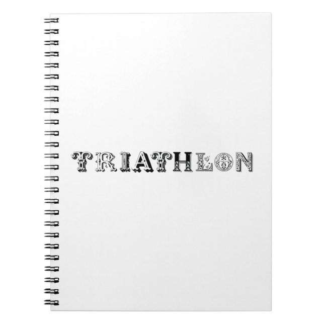 Triathlon cool logo for all sport lovers notebook (Front)