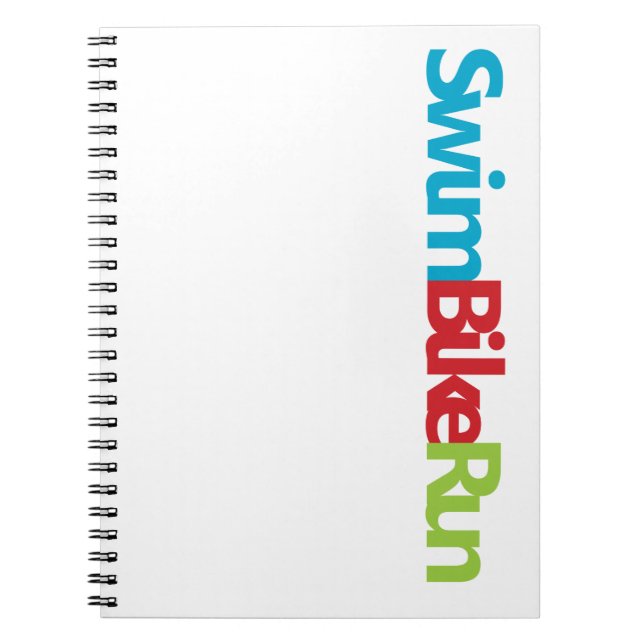 Triathlon cool logo for all sport lovers notebook (Front)